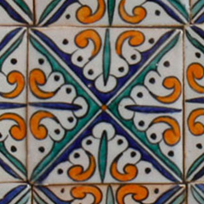 Carrelage peint à la main – Vintage