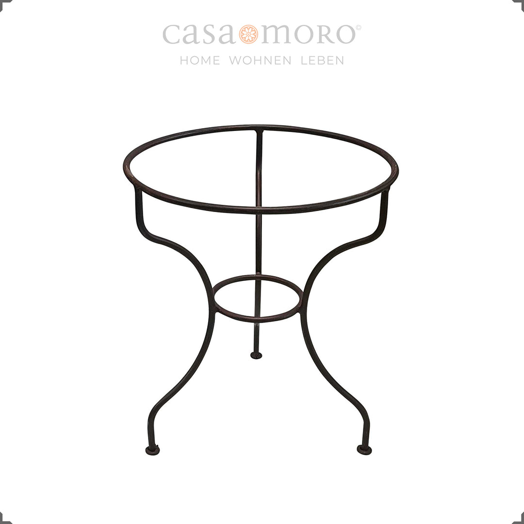 Compact table with a diameter of 45 cm, a height of 50 cm, a loose top weighing approx. 11 kg