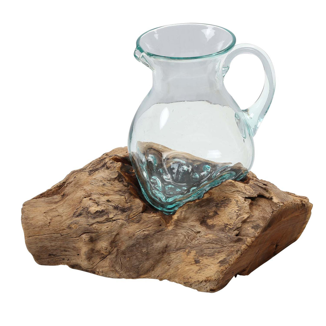 Carafe en verre sur loupe A42