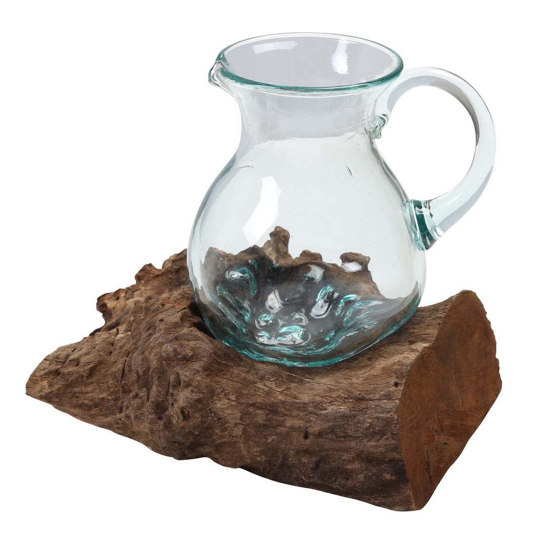 Carafe en verre sur loupe A42