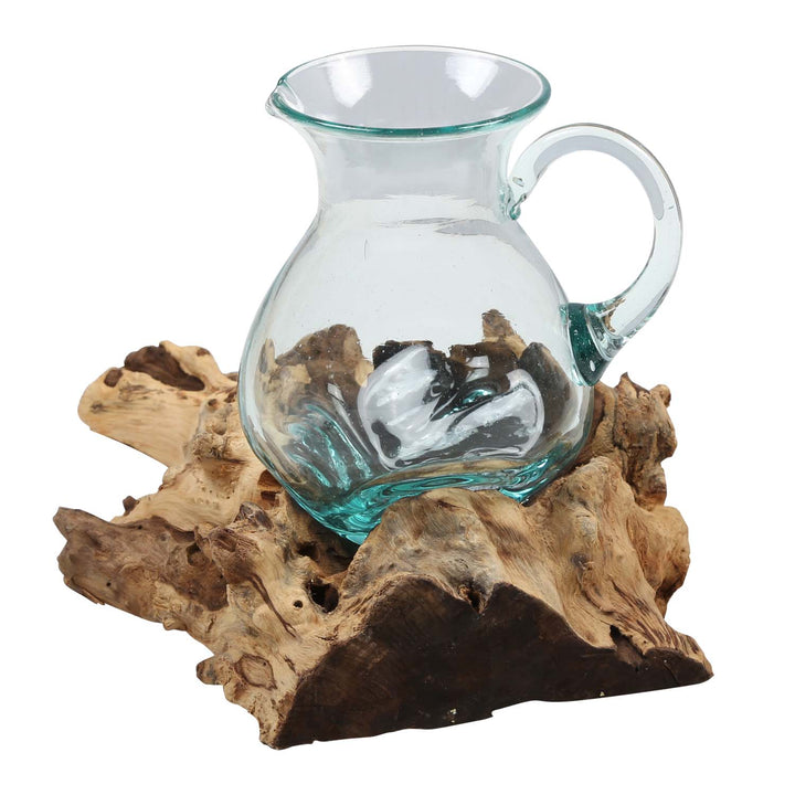 Carafe en verre sur loupe A42