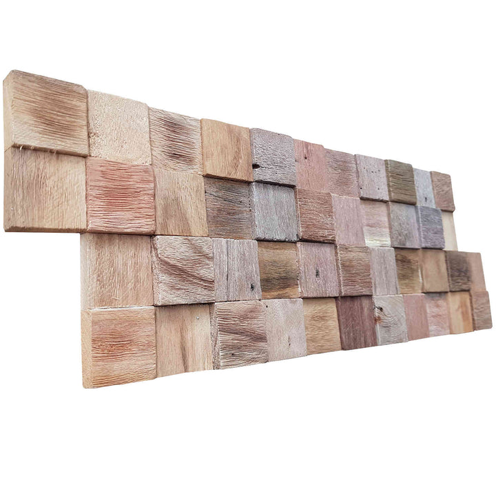 Holz Wandverkleidung Natural Cube