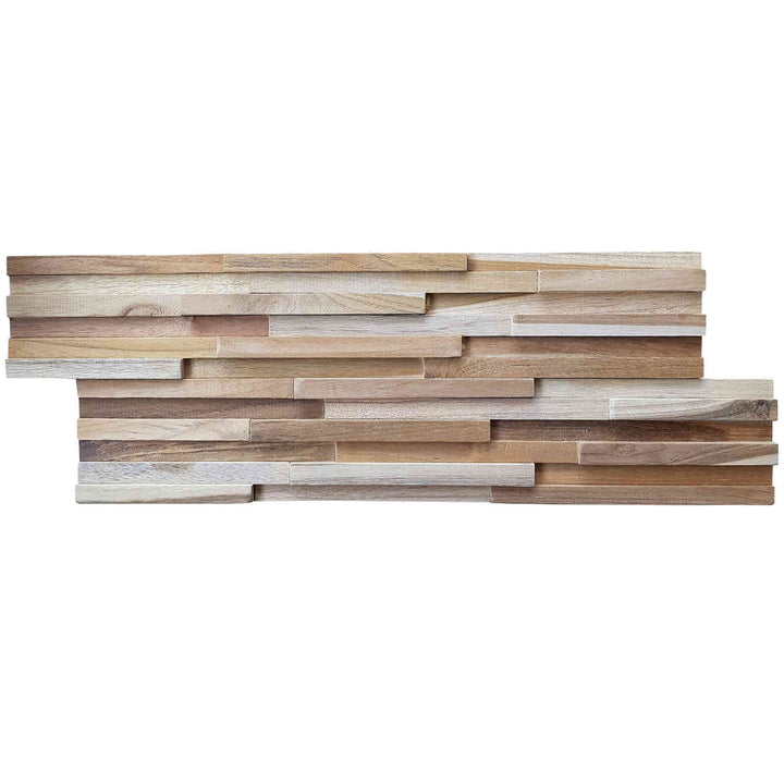 Wooden wall paneling Natural Ripple