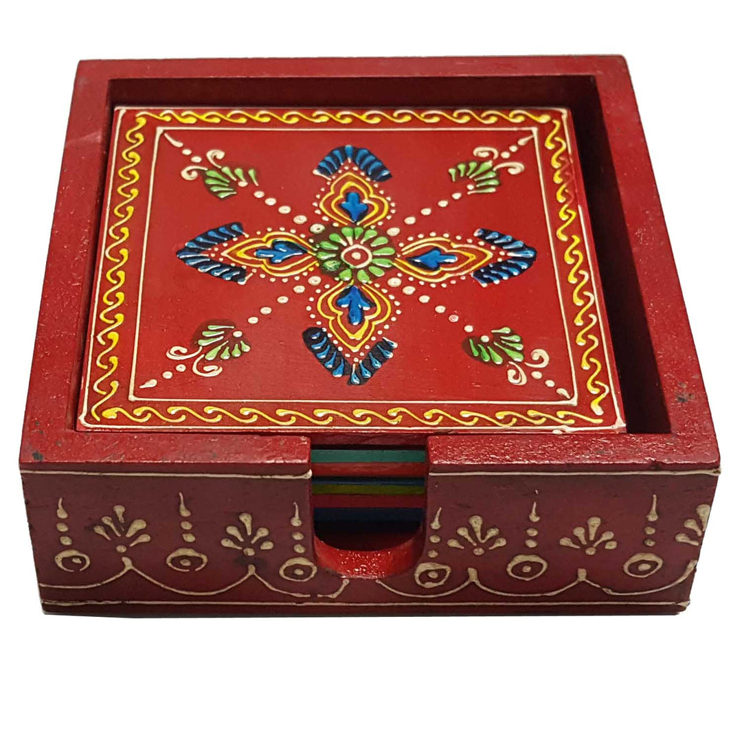 Ensemble de dessous de verre indien Janani