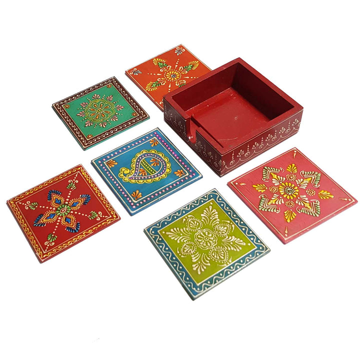 Ensemble de dessous de verre indien Janani