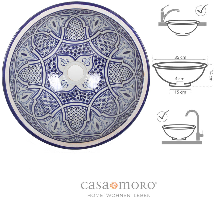 Countertop ceramic sink