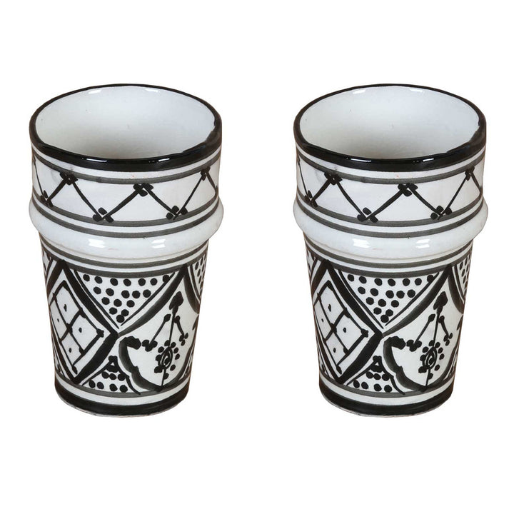 Tasses en céramique marocaine Sakina, lot de 2