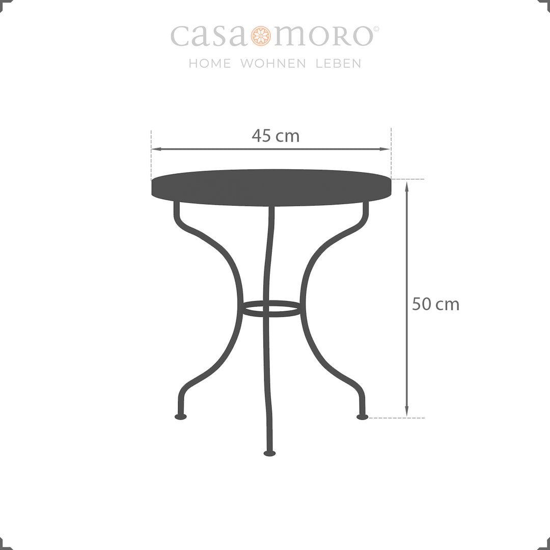 Table d'appoint en zellige dans les tons de vert avec un cadre courbé en laque transparente - élégante et stable
