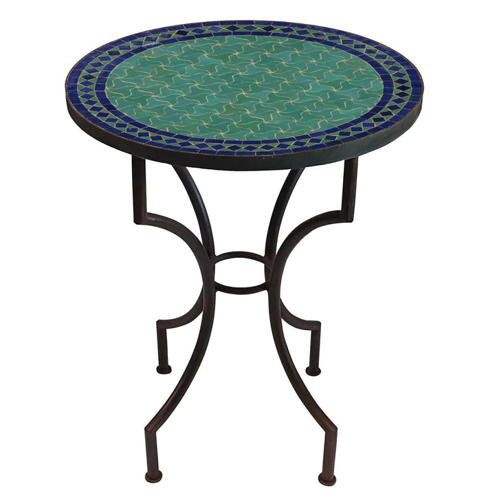 Table en mosaïque du Maroc - Ronde -M60-28