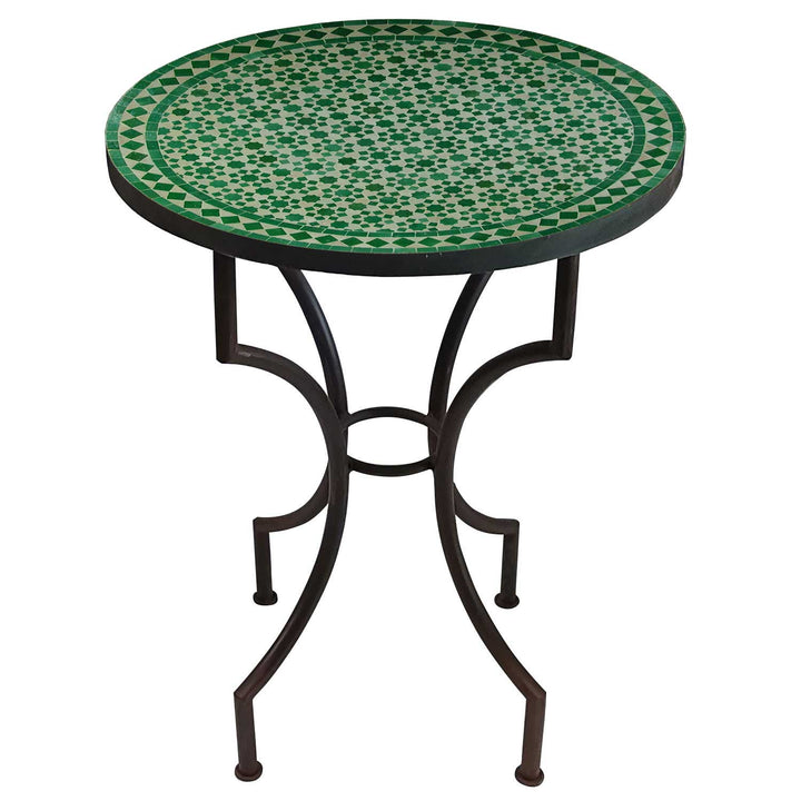 Table en mosaïque du Maroc - Ronde -M60-10
