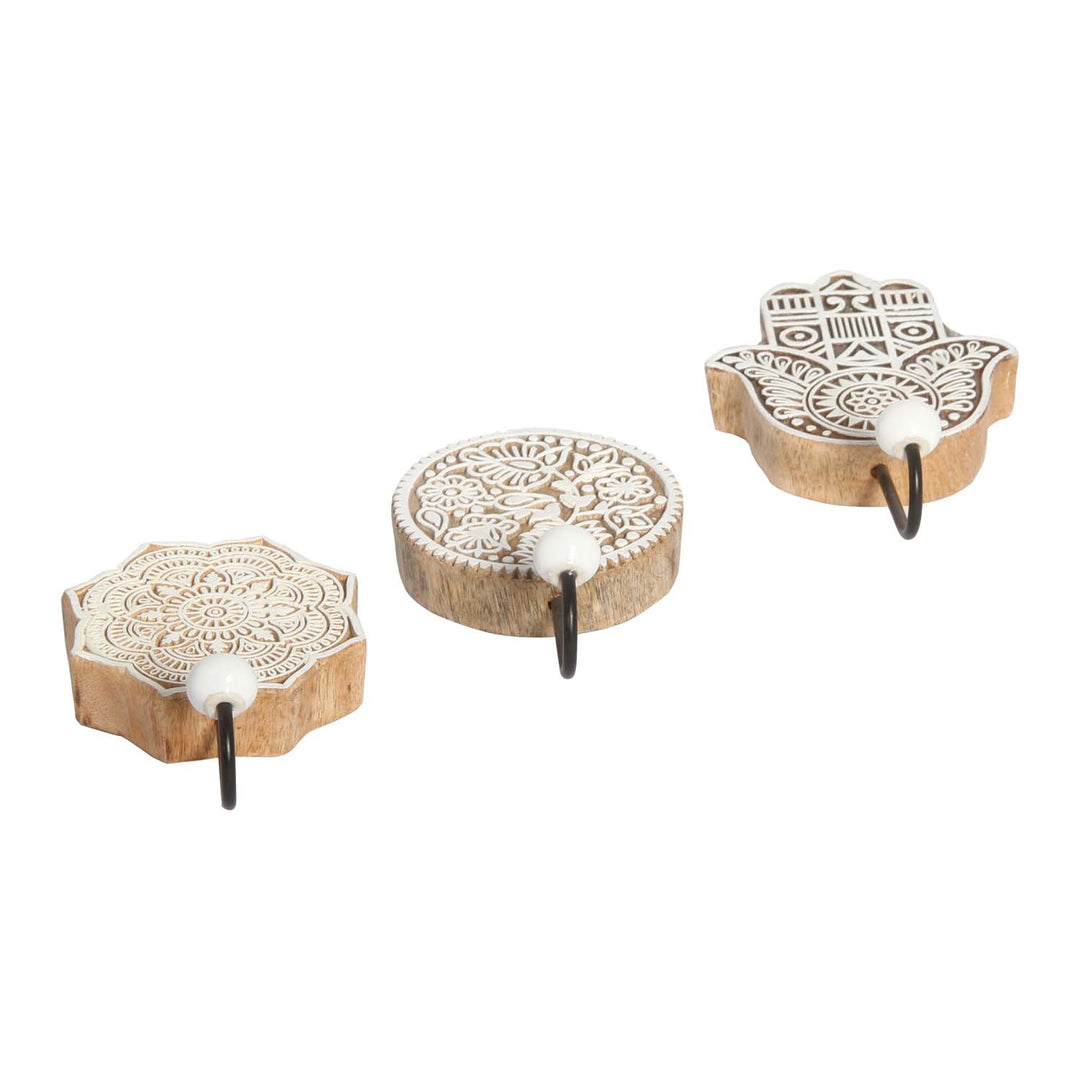 Patères orientales set de 3 Yasid