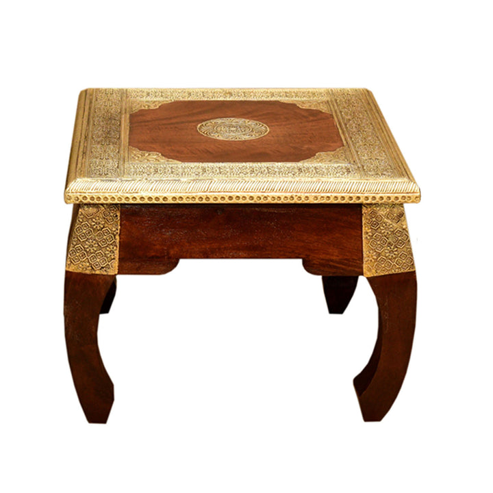 Tables à opium orientales en laiton S&M