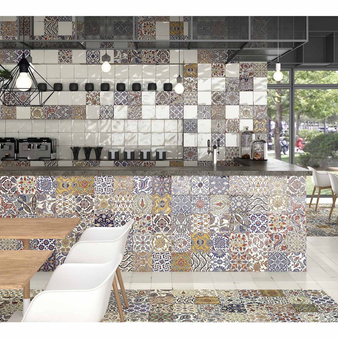 Carrelage Mural Patchwork Oriental – 59,2x20cm Mat