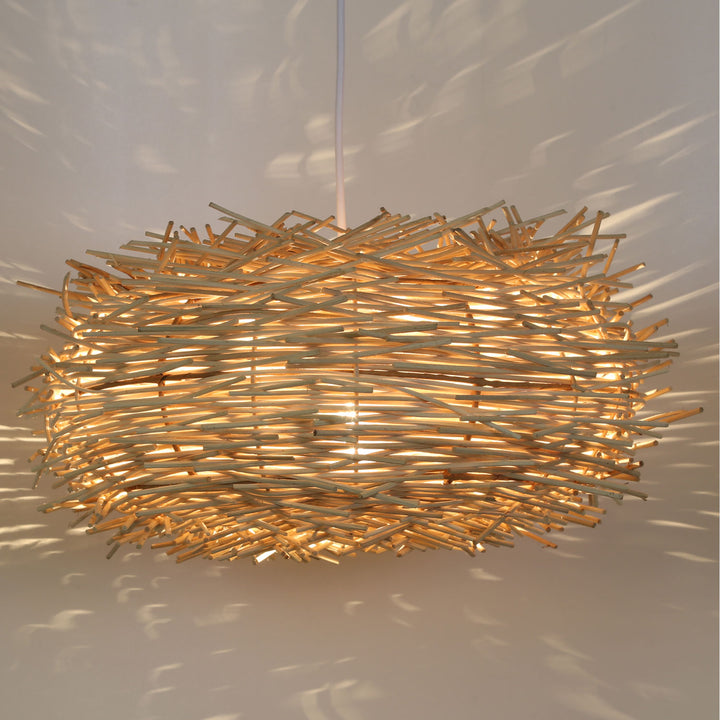 Lampe en rotin Mia