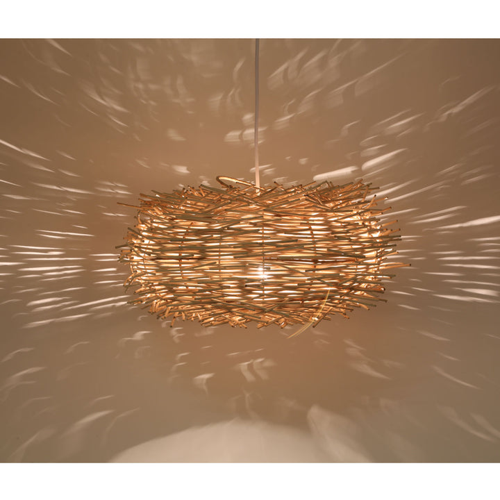 Lampe en rotin Mia