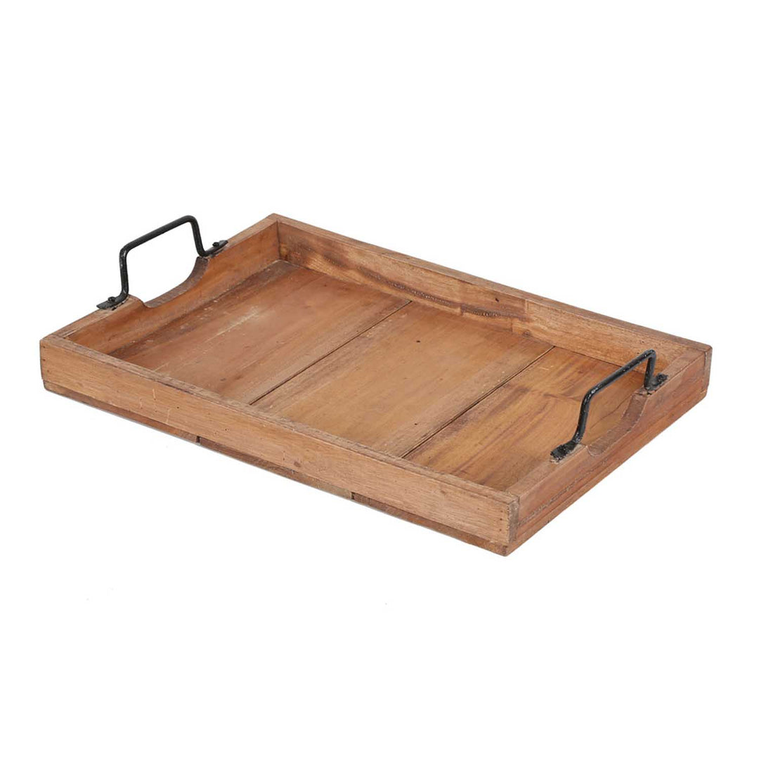 Plateau Gloria en teck lot de 3