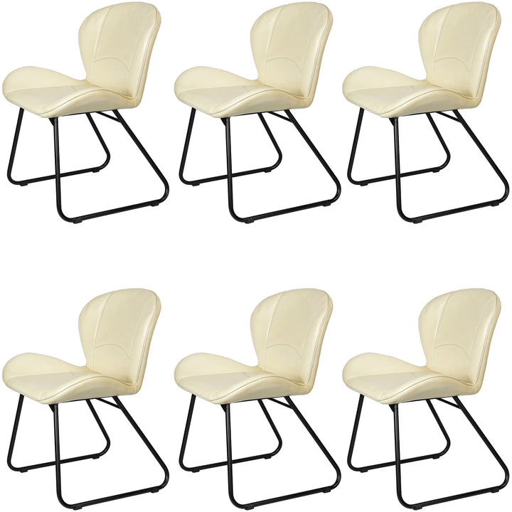 Lederstuhl Beige