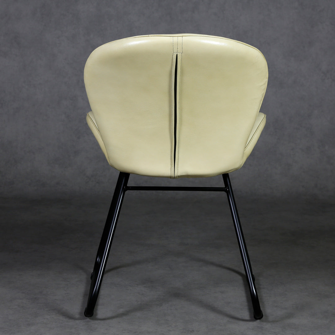 Lederstuhl Beige