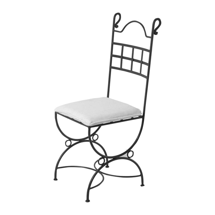 Chaise Nabil en fer forgé
