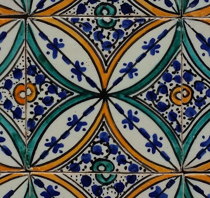 Handbemalte Fliese – Mediterranen Keramikstil