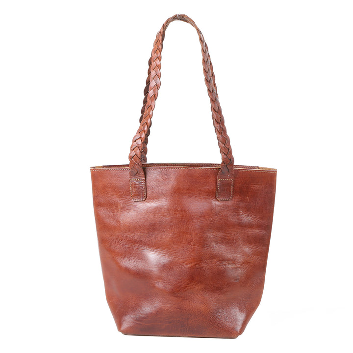 Damen Ledertasche Delia Braun
