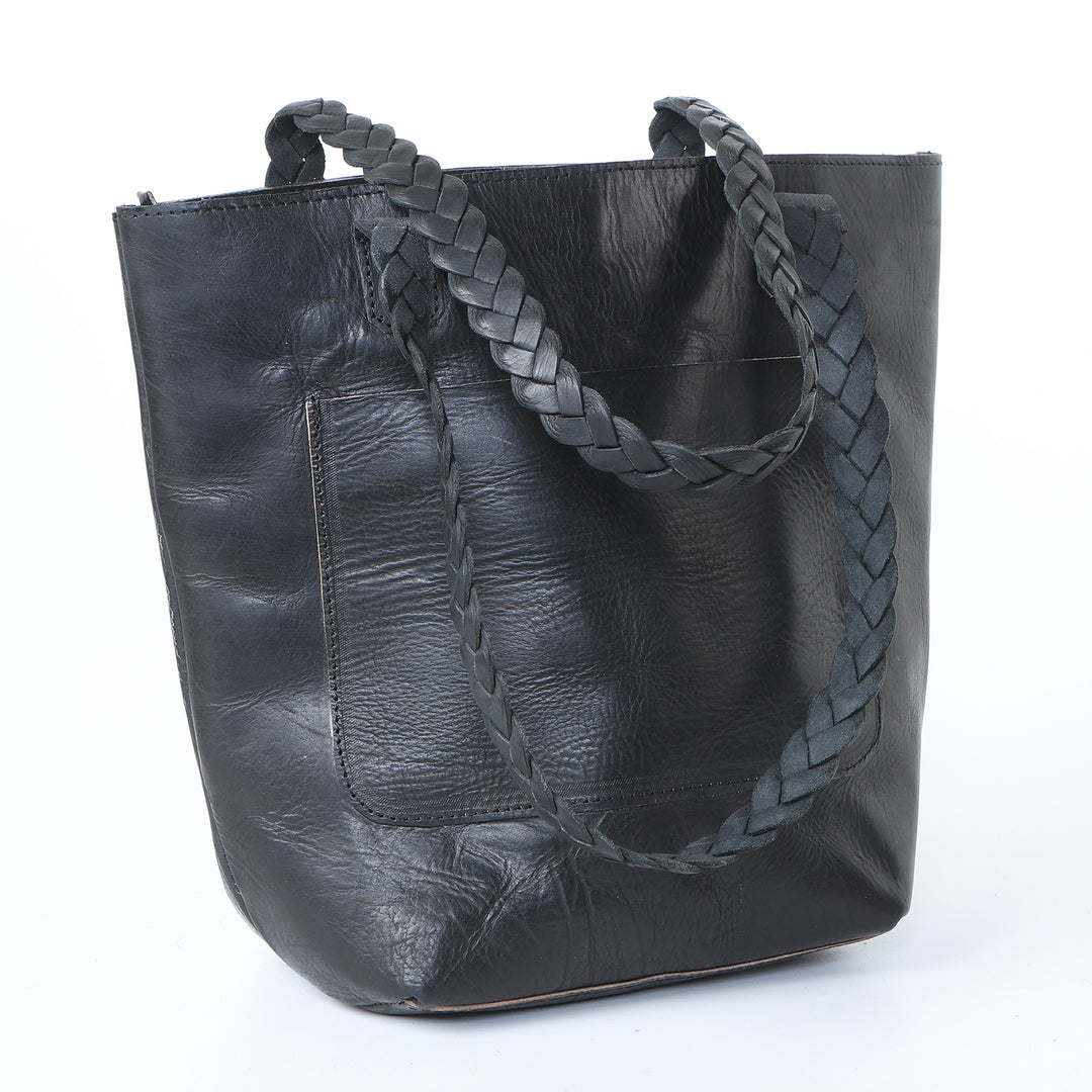 Women's leather bag Delia black