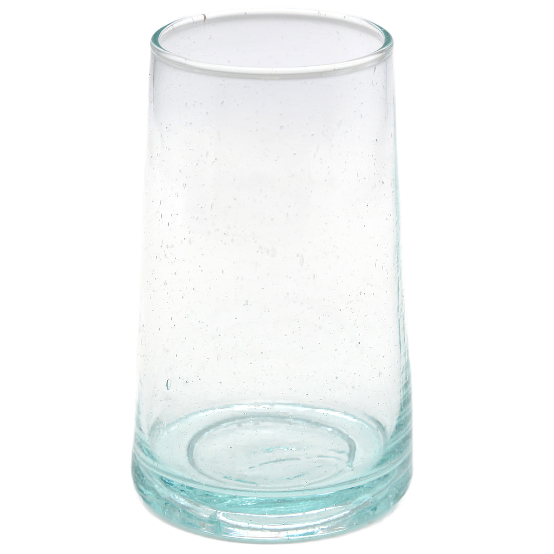 Glasses for iced coffee, iced chocolate or iced tea - conical and transparent
