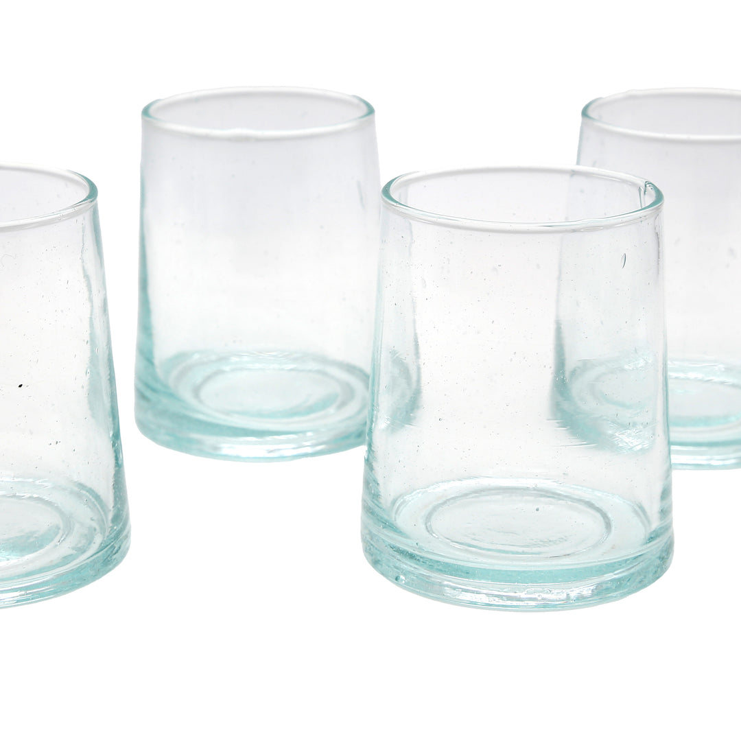 Transparent glasses for serving iced coffee - stylish & handmade