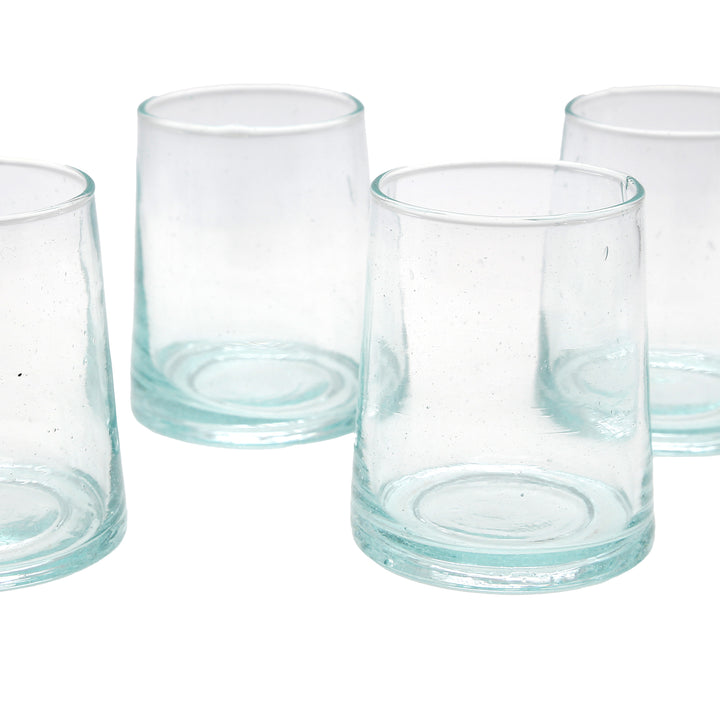 Transparent glasses for serving iced coffee - stylish & handmade