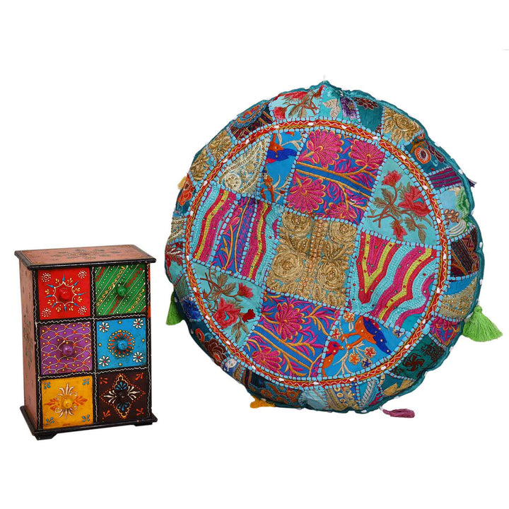 Patchwork Yogakissen Lali Mittel