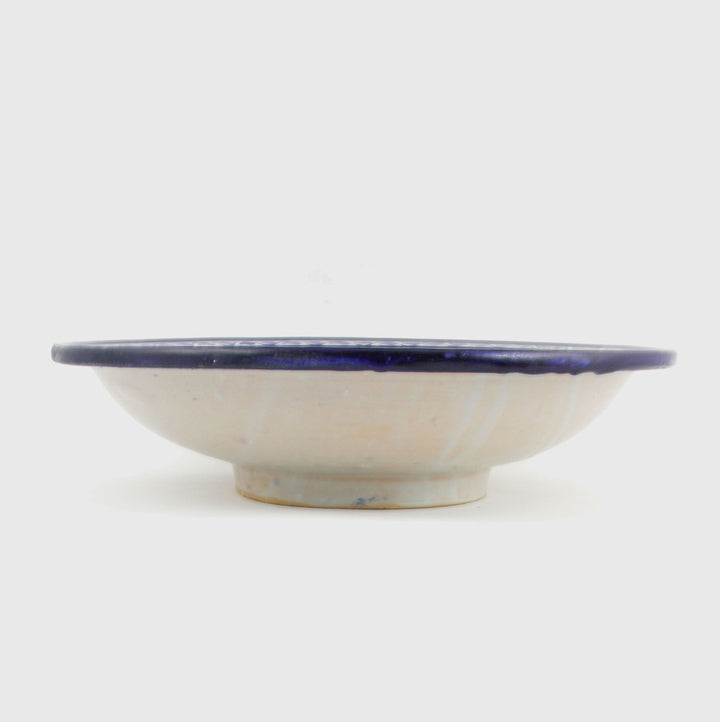 Bol en céramique peint à la main du Maroc F017
