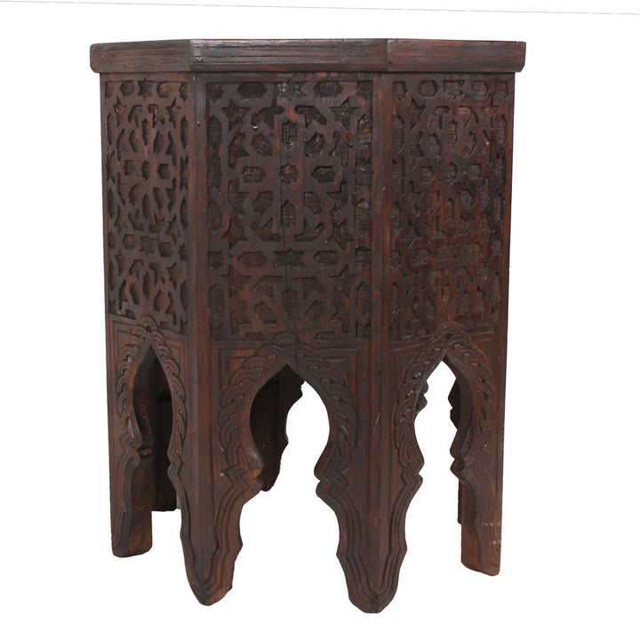 Table d'appoint marocaine en bois Malik