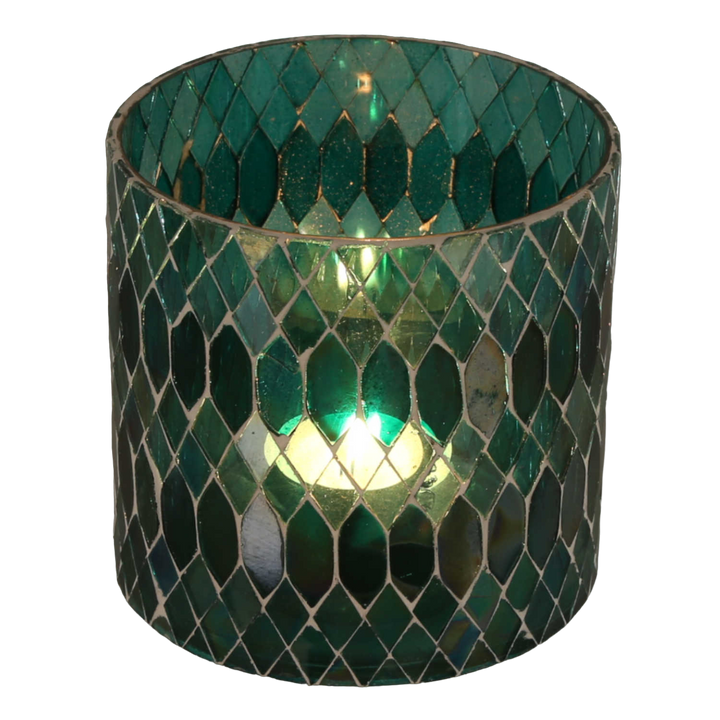 Moroccan mosaic lantern Rayan Green