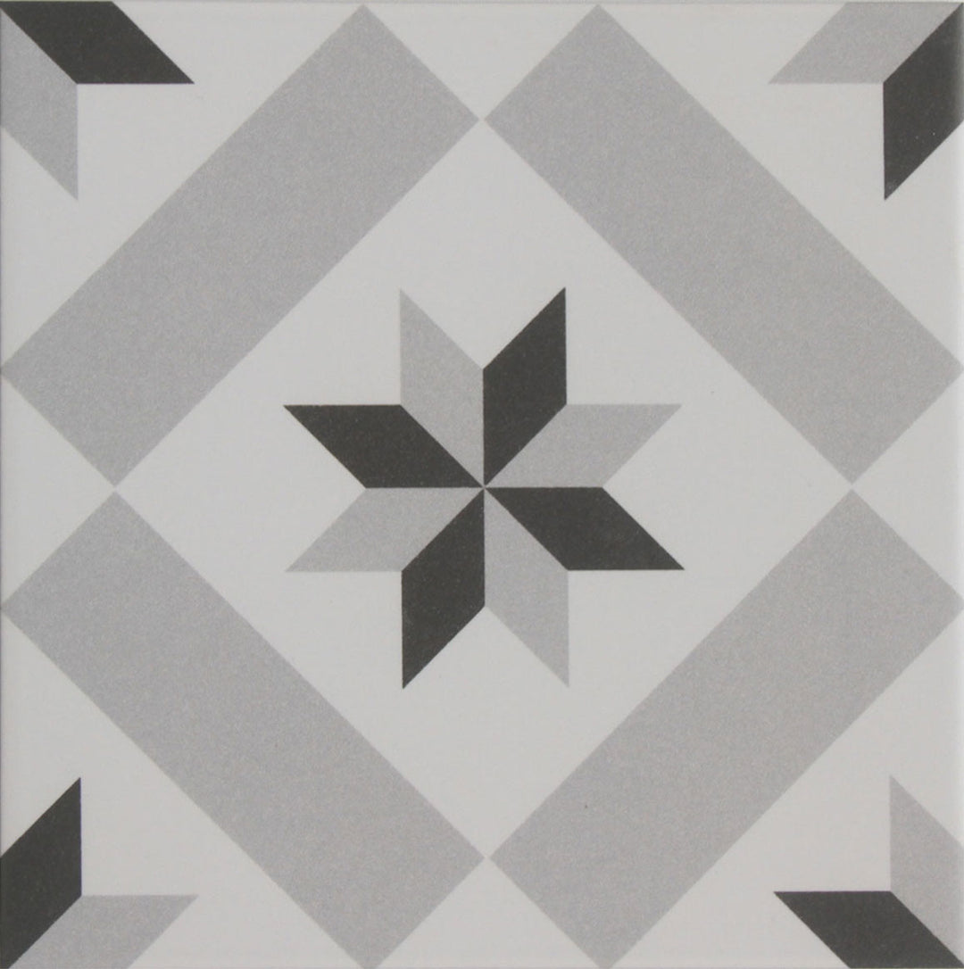 Moroccan tile 20x20 cm in cement tile look