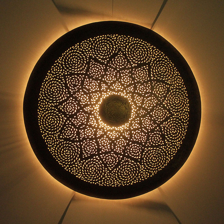 Brass wall lamp Hilal 76Ø