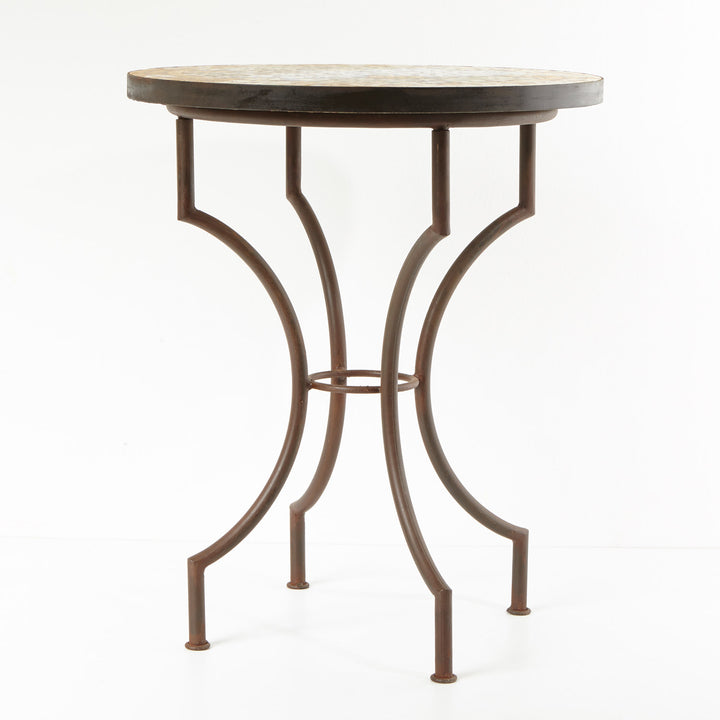 Table en mosaïque du Maroc - Ronde -M60-10