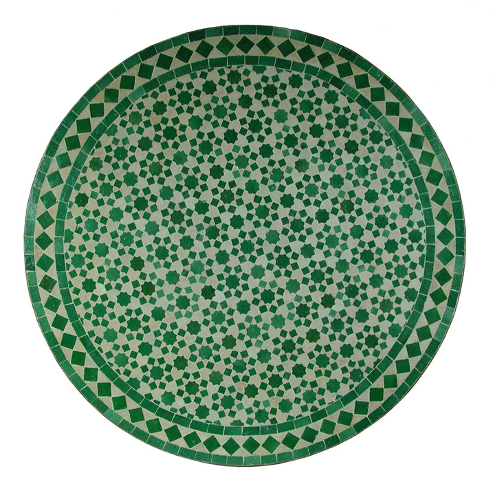 Table en mosaïque du Maroc - Ronde -M60-10
