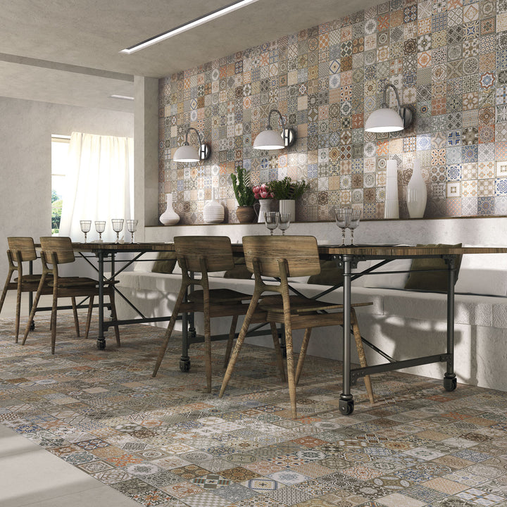 Carrelage patchwork pour murs et sols
