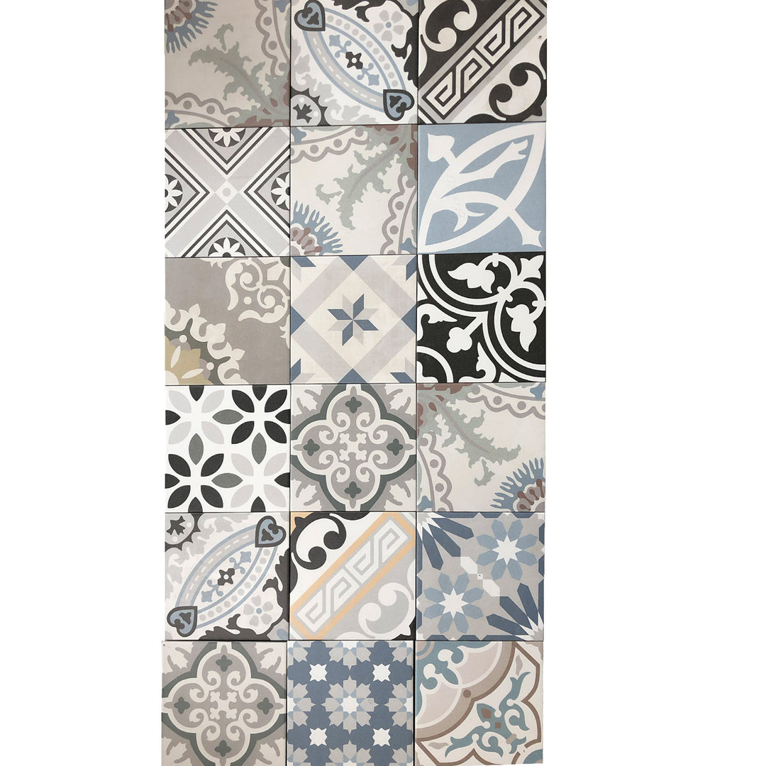 Marokkanische Patchwork Fliesen – 20x20 cm