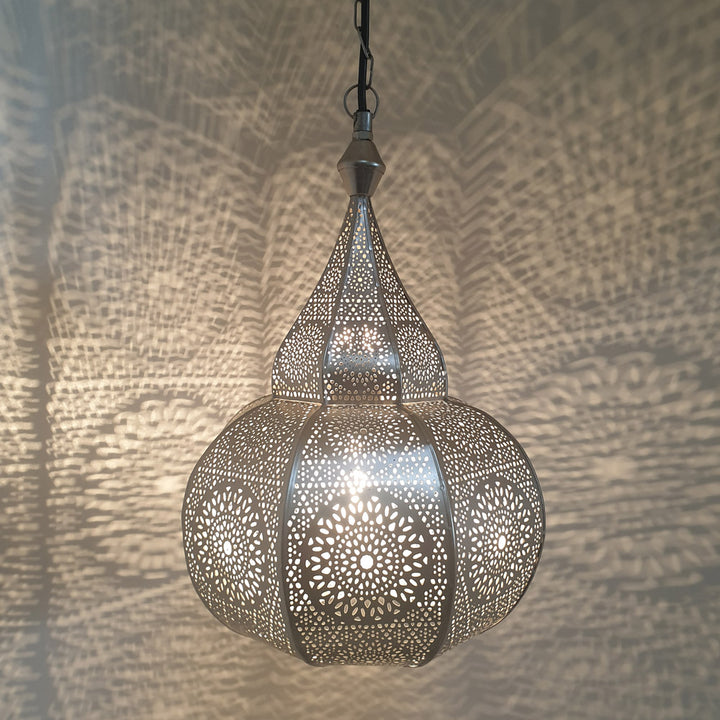 Lampe orientale Layoune argent