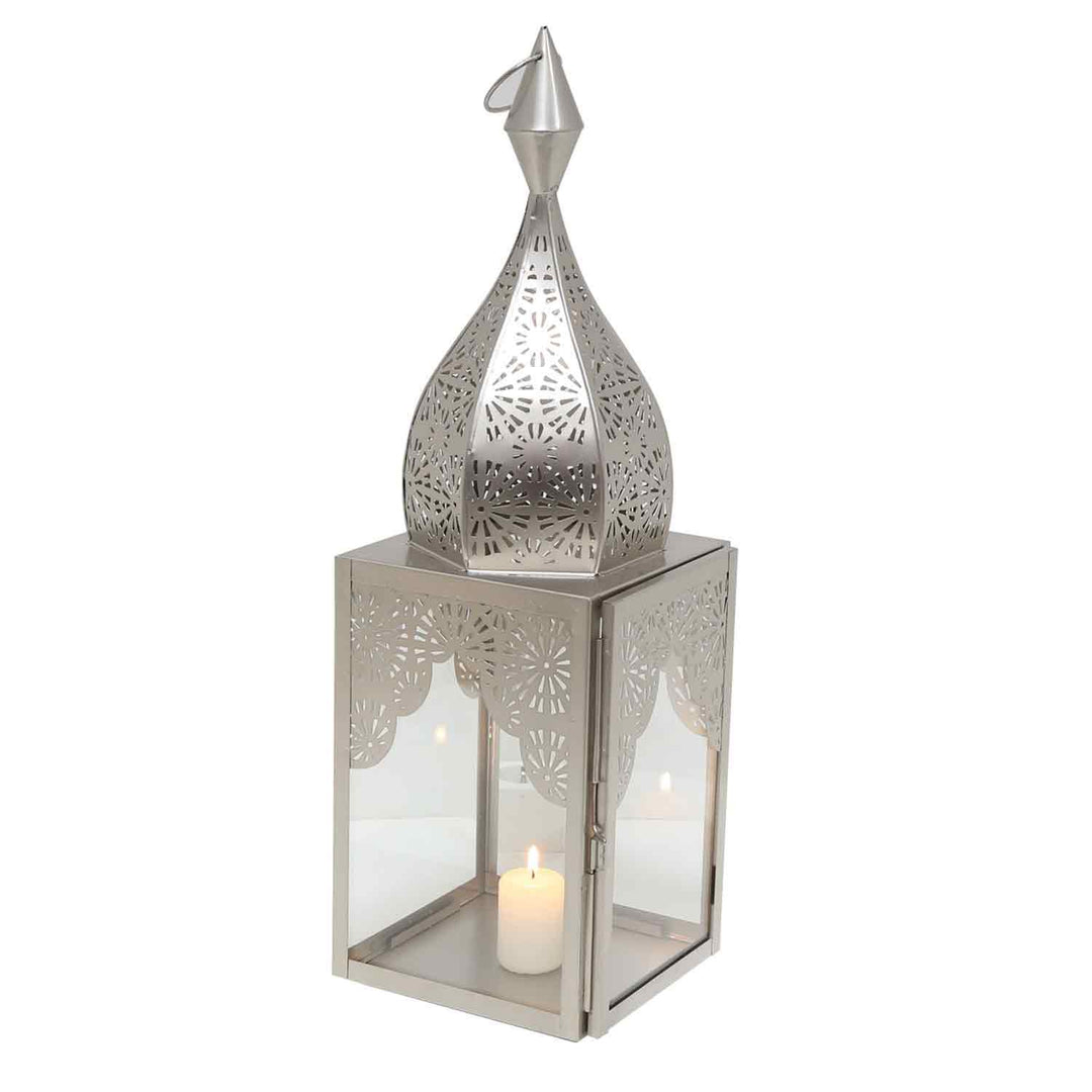 Lanterne orientale Modena Argent L