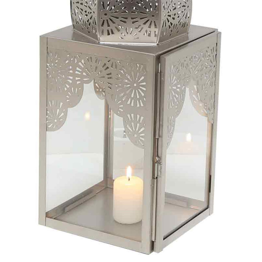 Lanterne orientale Modena Argent L