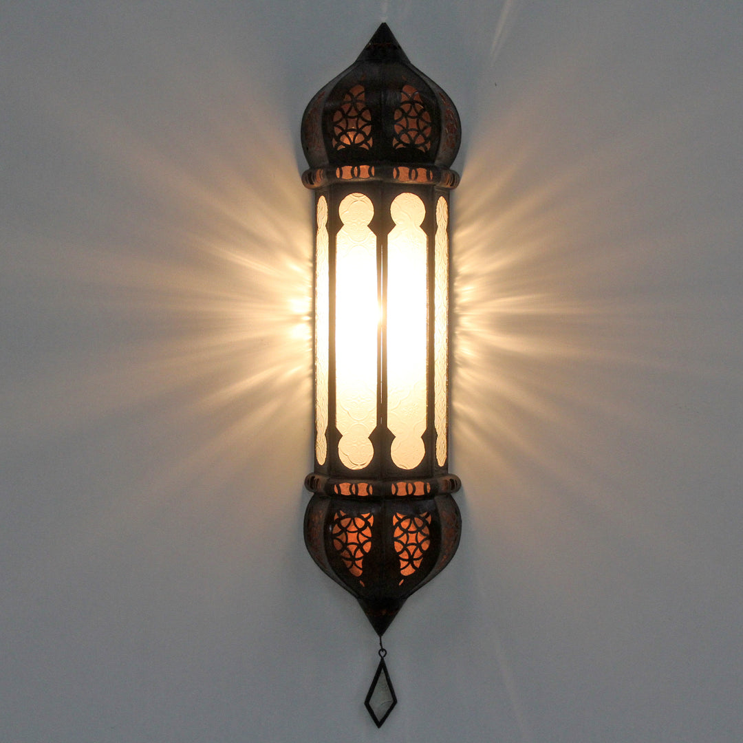 Marokkanische Wandlampe Ruya Weiß